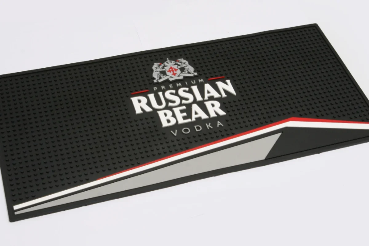 Russian Bear vodka bar mat