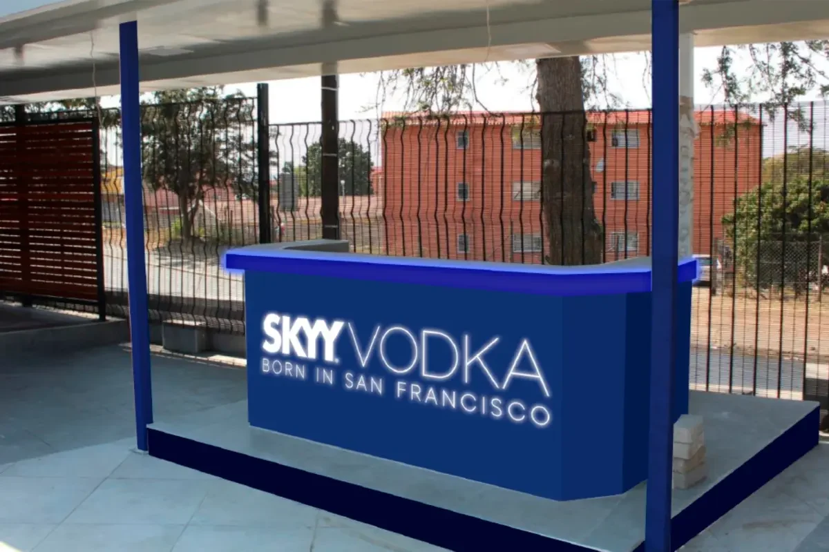 Skyy Vodka bar booth